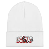 Sunderland 1879 Heritage Embroidered Football Beanie – white front view