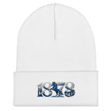 Ipswich Town 1878 Heritage Embroidered Football Beanie – white front view