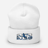 Ipswich Town 1878 Heritage Embroidered Football Beanie – white front view