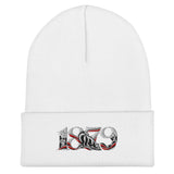Fulham 1879 Heritage Embroidered Football Beanie – white front view