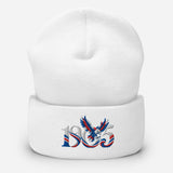 Crystal Palace 1905 Heritage Eagle Embroidered Football Beanie – white front view