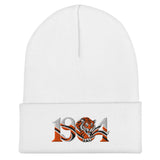 Hull 1904 Tigers Heritage Embroidered Football Beanie – white front view