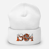 Hull 1904 Tigers Heritage Embroidered Football Beanie – white front view