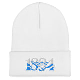 Manchester 1894 Worker Bee Heritage Embroidered Football Beanie – white front view