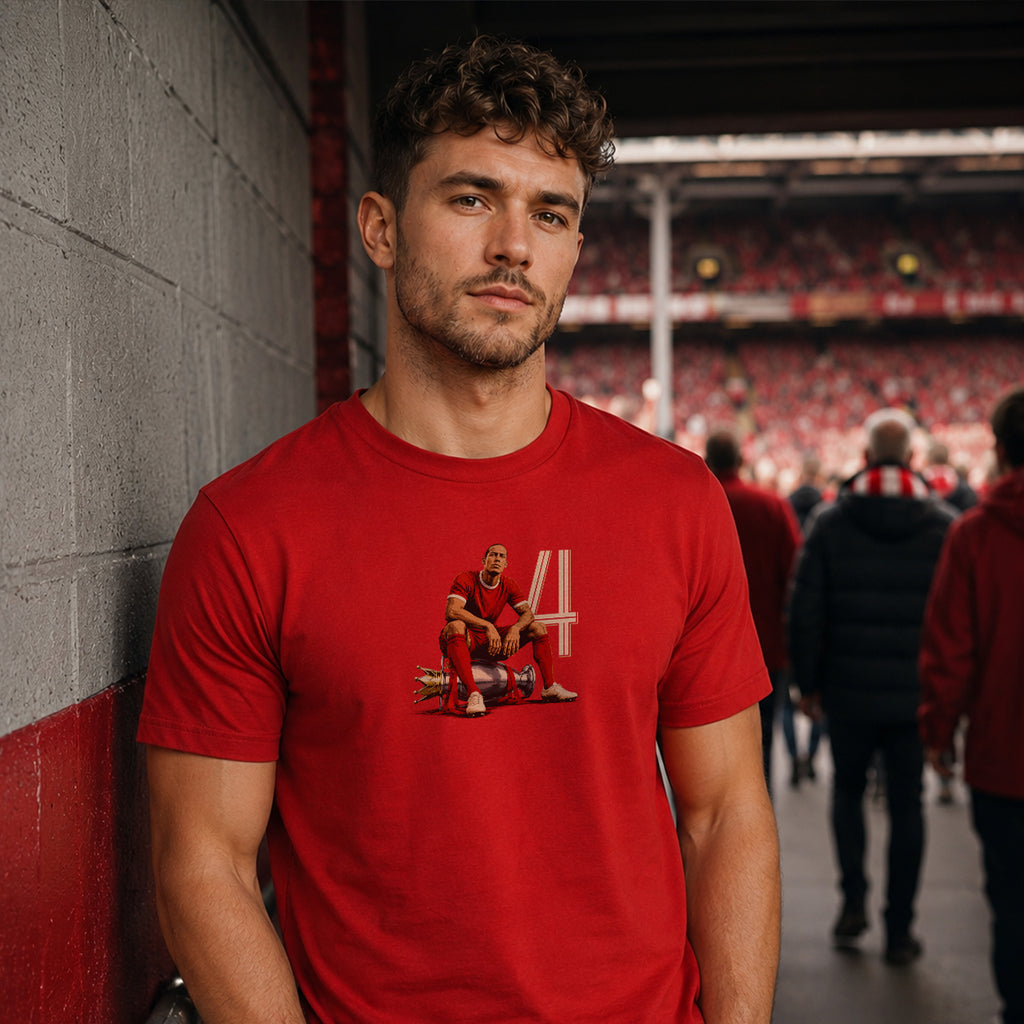 #4 Minimal Icon Football T-Shirt