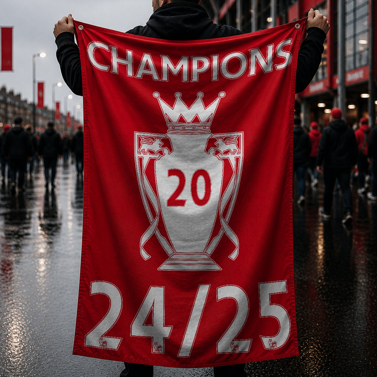 LFC Red Crowned Champions - x20 Flag