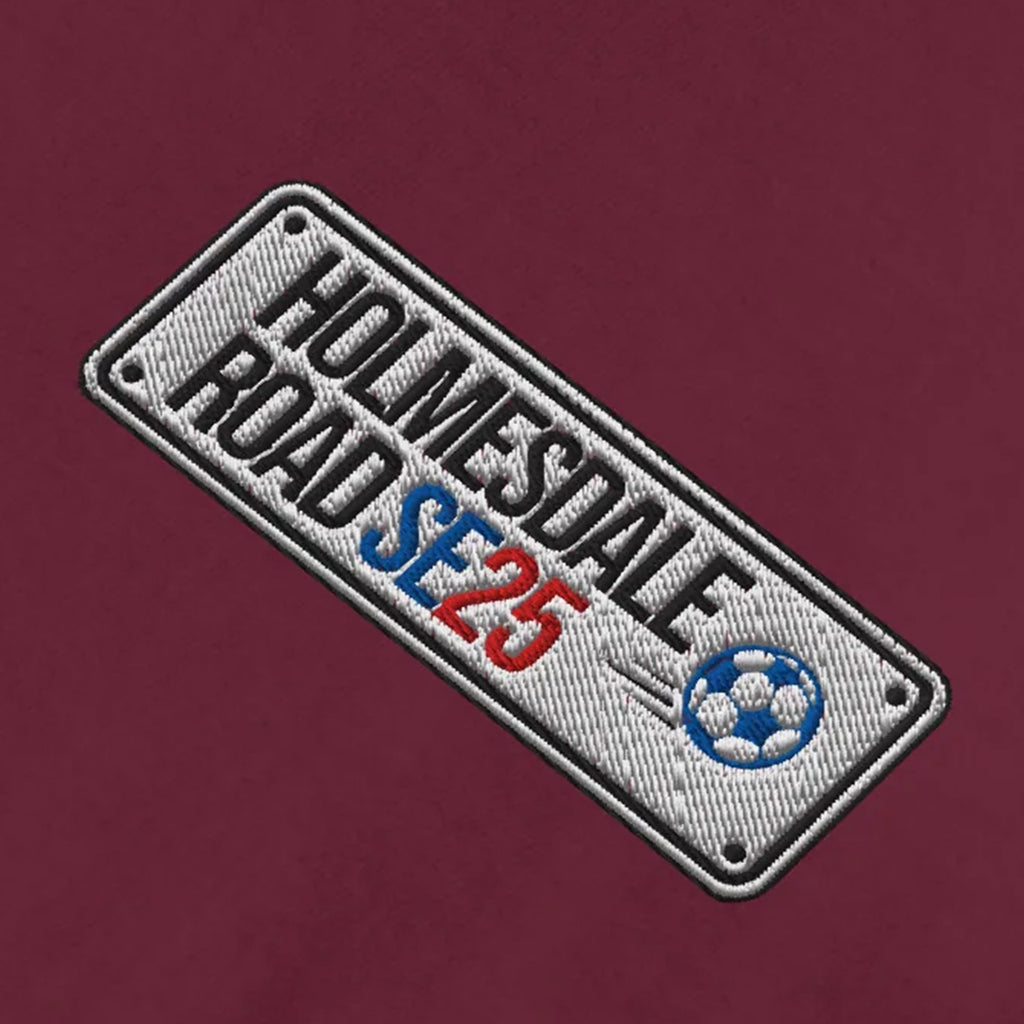 Crystal Palace Street Sign Embroidered Football T-Shirt