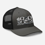 Newcastle United 1892 Heritage Embroidered Football Trucker Cap – charcoal black right front view