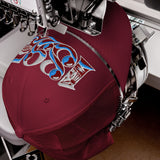 West Ham 1895 Heritage Embroidered Football Trucker Cap – cranberry front view