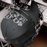 Newcastle United 1892 Heritage Embroidered Football Trucker Cap – dark heather gray front view