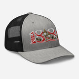 Arsenal 1886 Heritage Embroidered Football Trucker Cap – heather black right front view