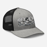 Newcastle United 1892 Heritage Embroidered Football Trucker Cap – heather black right front view