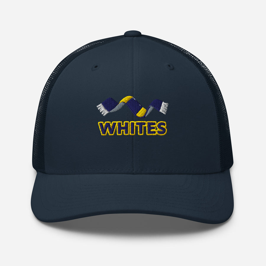 Leeds United Scarf Embroidered Trucker Cap