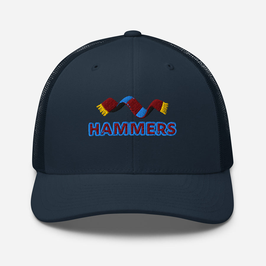 West Ham Scarf Embroidered Trucker Cap