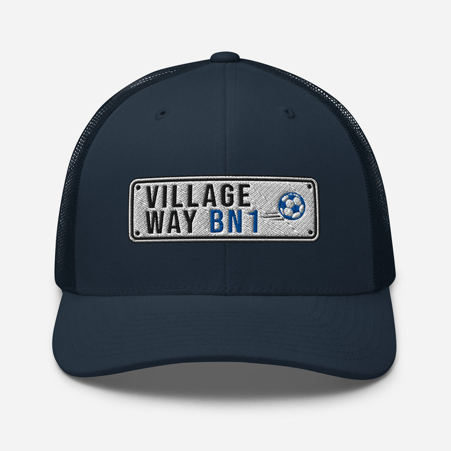 Brighton Street Sign Embroidered Trucker Cap