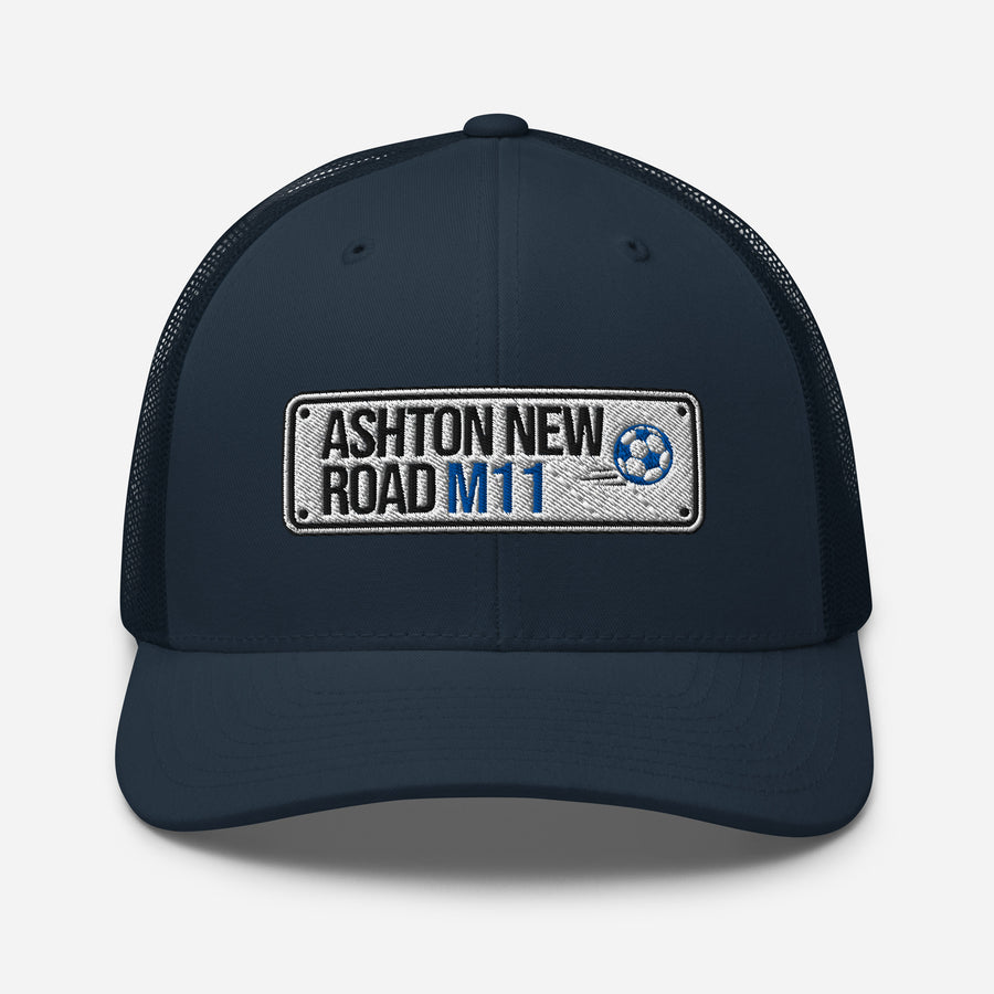 Manchester City Street Sign Embroidered Trucker Cap