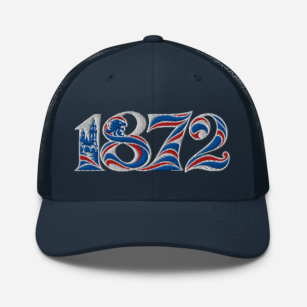 Rangers 1872 Founding Year Inspired Embroidered Football Trucker Cap