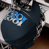 Coventry City 1883 Heritage Elephant embroidered football trucker cap, navy colour, front view