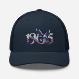 Crystal Palace 1905 Heritage Eagle embroidered football trucker cap, navy colour, front view