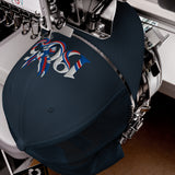 Crystal Palace 1905 Heritage Eagle embroidered football trucker cap, navy colour, front view
