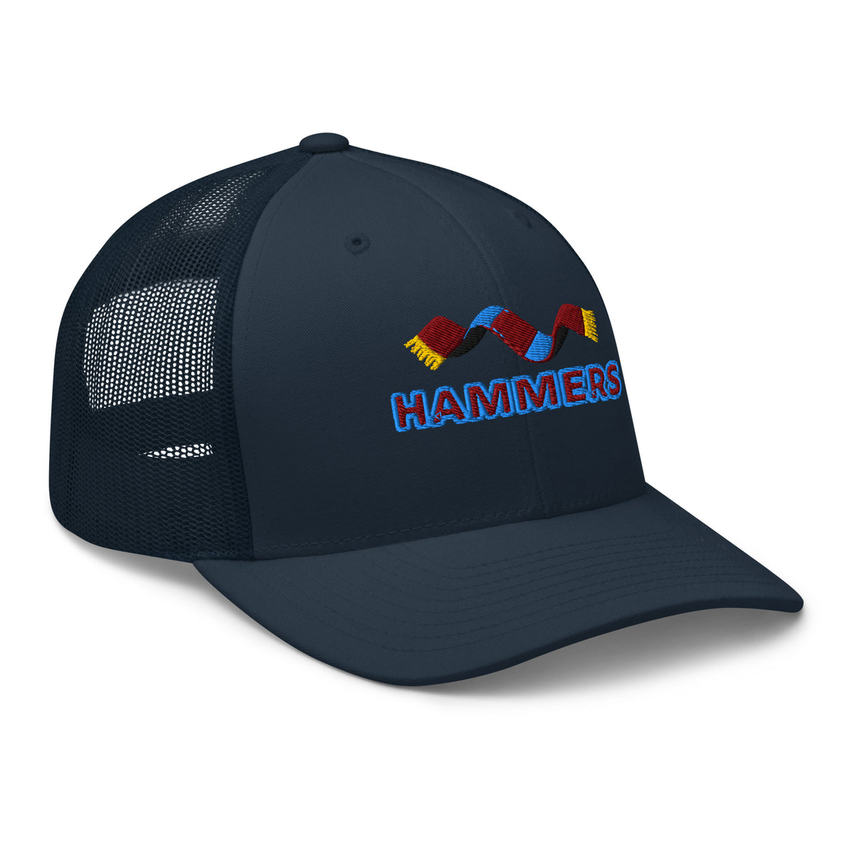 West Ham Scarf Embroidered Trucker Cap