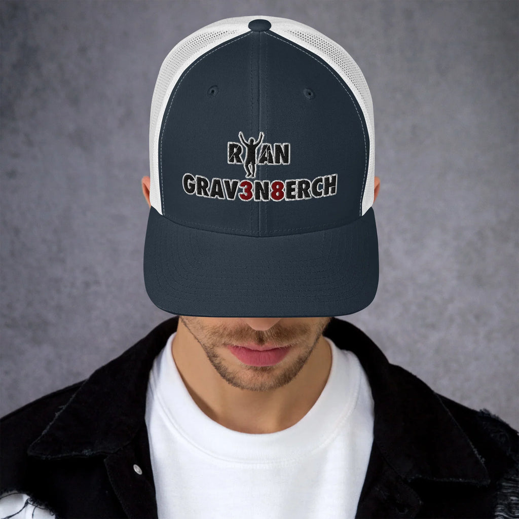LFC GRAV3N8ERCH Powerhouse Trucker Cap-Prism and Ink