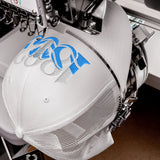 Coventry City 1883 Heritage Elephant embroidered football trucker cap, white colour, front view