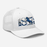 Ipswich Town 1878 Heritage Embroidered Football Trucker Cap – white right front view