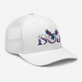 Crystal Palace 1905 Heritage Eagle embroidered football trucker cap, white colour, right-front view