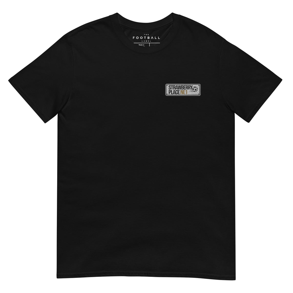 Newcastle Street Sign Embroidered Football T-Shirt