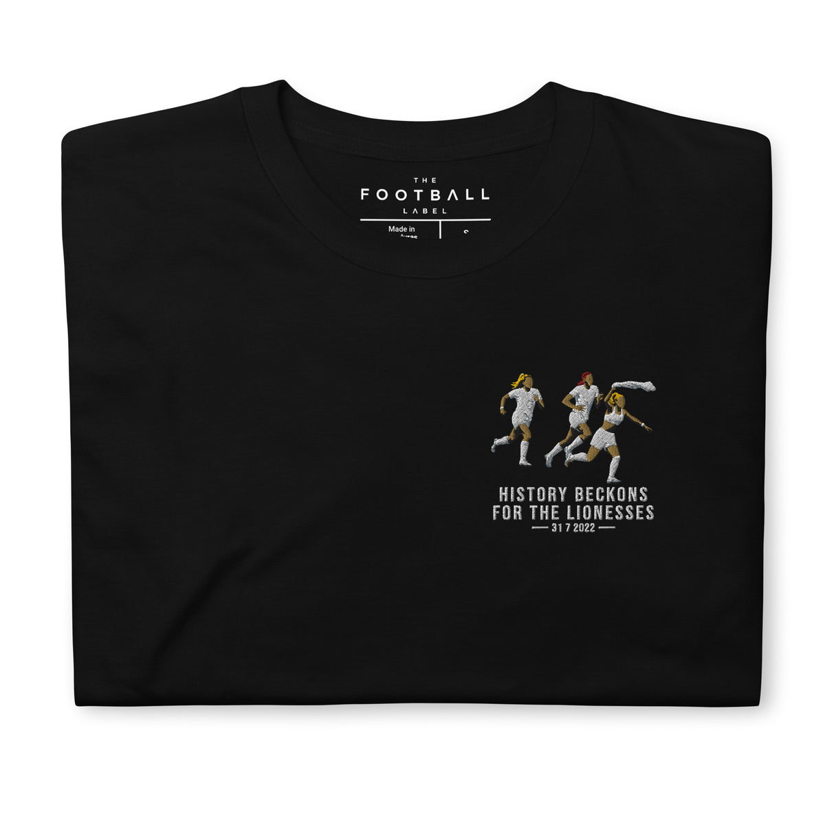England Euro 2022 Champions Inspired Embroidered Football T-Shirt