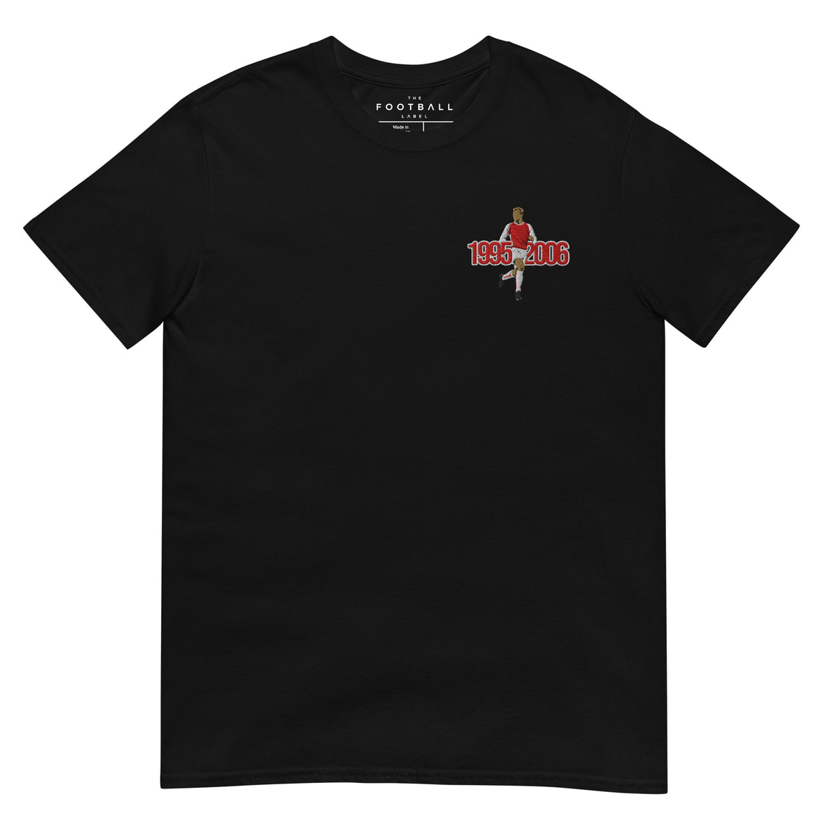 The Class of the 90s — Dennis Bergkamp Inspired Arsenal Embroidered Football T-Shirt