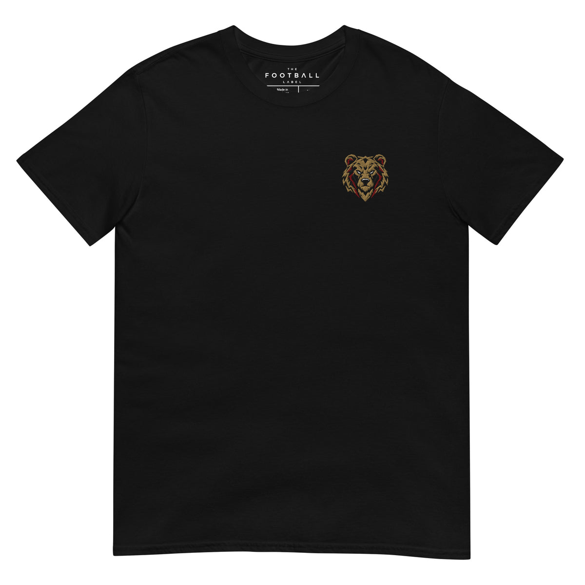 Bournemouth Inspired Geometric Bear Embroidered Football T-Shirt