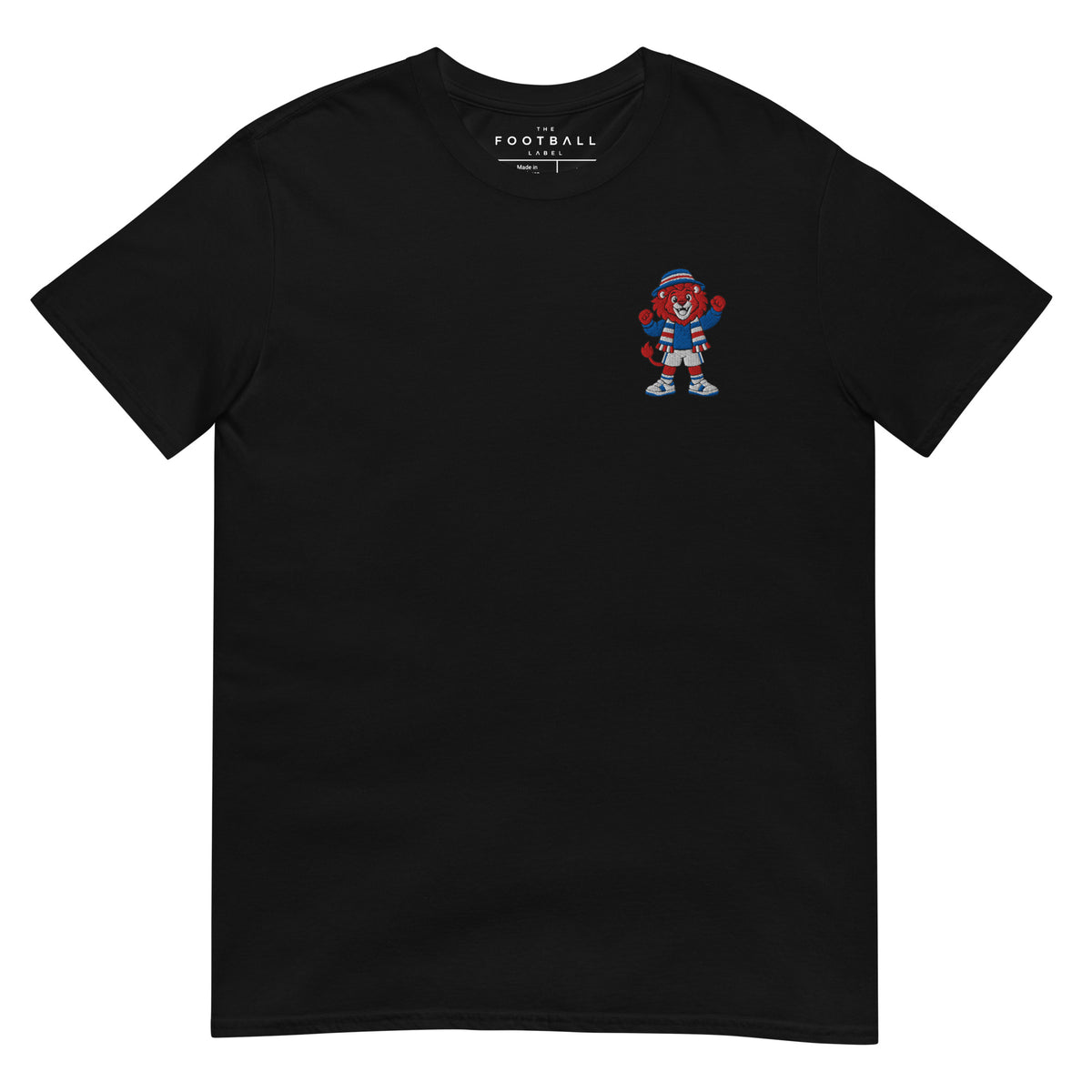 Rangers Inspired Red Lion Embroidered Football T-Shirt