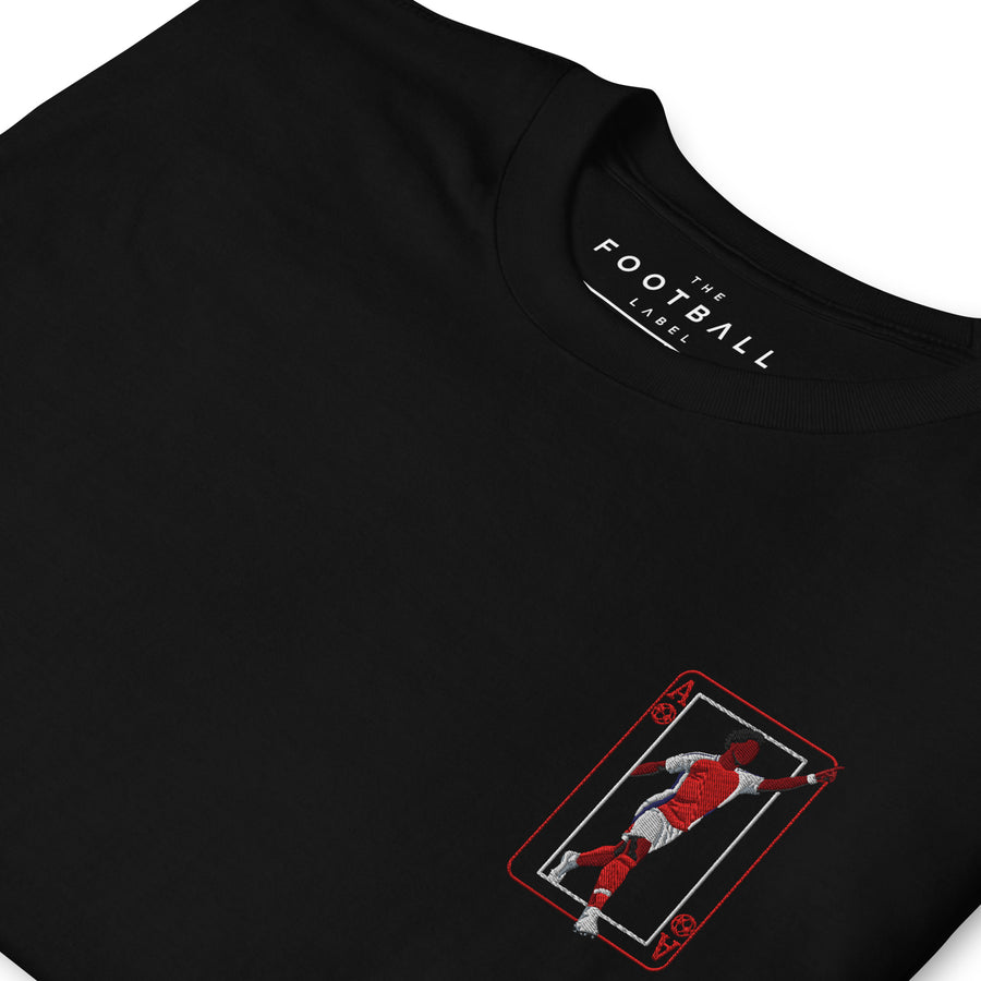 Bukayo Saka — Ace of Clubs Arsenal Inspired Embroidered Football T-Shirt