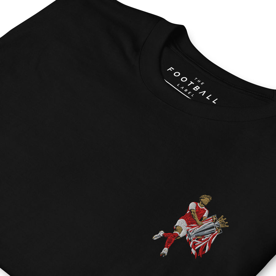 Martin Ødegaard — Trophy Lift Arsenal Inspired Embroidered Football T-Shirt