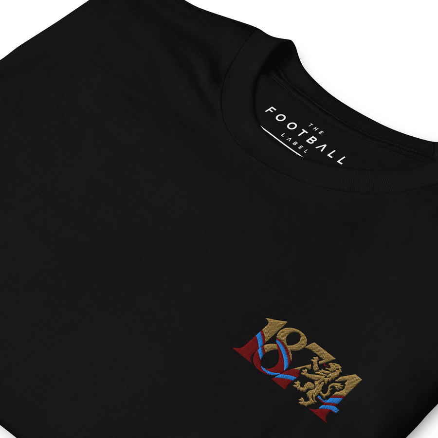 Aston Villa 1874 — Lion Heritage Embroidered Football T-Shirt