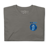 Manchester City Blue Moon Embroidered Football T-Shirt in charcoal, front view