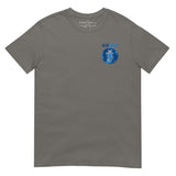 Manchester City Blue Moon Embroidered Football T-Shirt in charcoal, front view