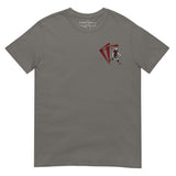 Justin Kluivert Inspired Bournemouth King Embroidered Football T-Shirt in charcoal, alternate front view