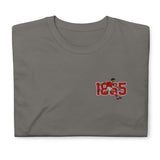 Nottingham 1865 retro embroidered football T-shirt in Charcoal