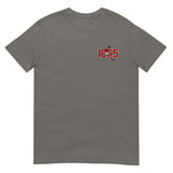 Nottingham 1865 retro embroidered football T-shirt in Charcoal