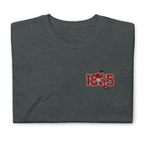 Nottingham 1865 retro embroidered football T-shirt in Dark Heather