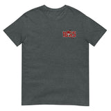Nottingham 1865 retro embroidered football T-shirt in Dark Heather