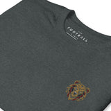 Bournemouth Inspired Geometric Bear Embroidered Football T-Shirt