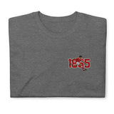 Nottingham 1865 retro embroidered football T-shirt in Graphite Heather