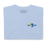 Chelsea Carefree Embroidered Football T-Shirt in light blue, front view