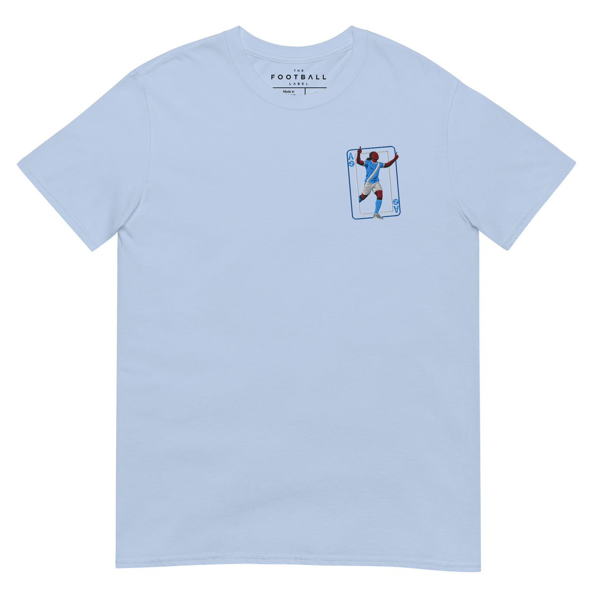 Jérémy Doku — Ace of Clubs Manchester City Inspired Embroidered Football T-Shirt