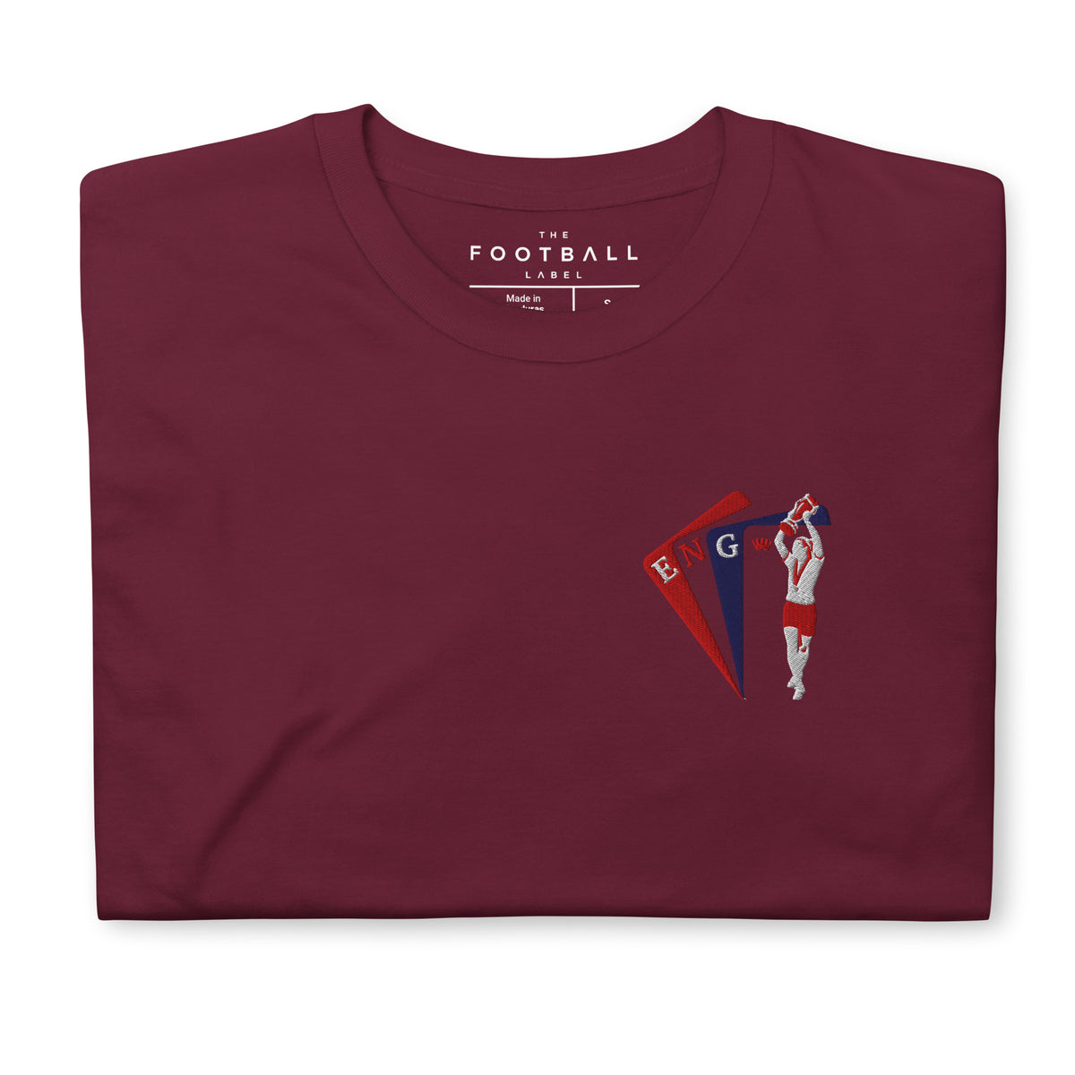 Leah Williamson Inspired England Trophy Embroidered Football T-Shirt