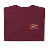 Nottingham 1865 retro embroidered football T-shirt in Maroon